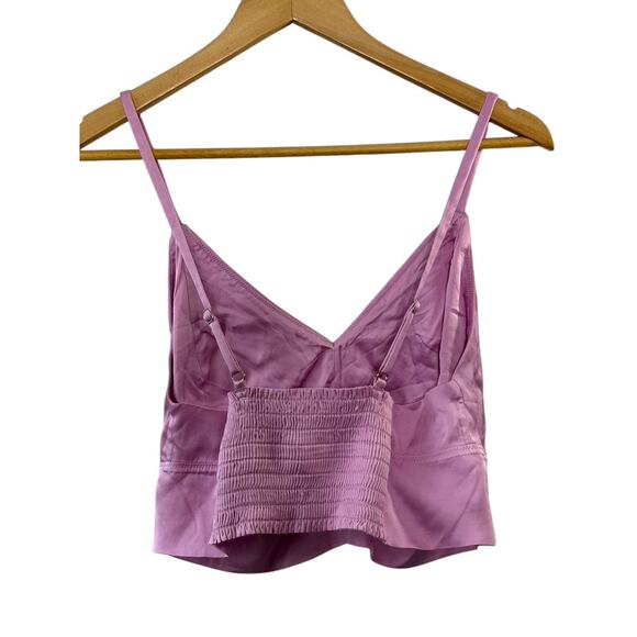 Aerie Pink Satin Corset Tank Top Size XL New - Picture 2 of 4